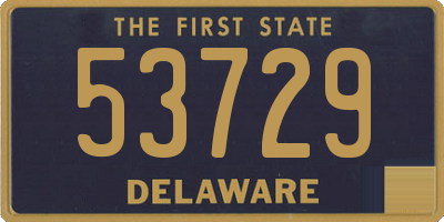 DE license plate 53729