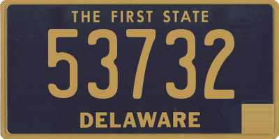 DE license plate 53732
