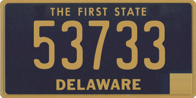 DE license plate 53733