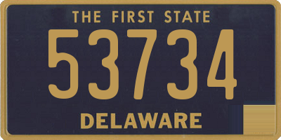 DE license plate 53734