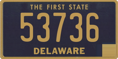 DE license plate 53736