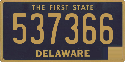 DE license plate 537366