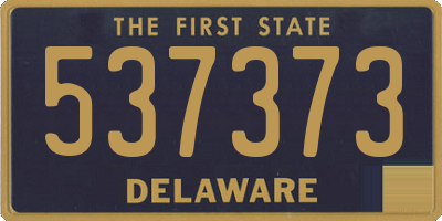 DE license plate 537373