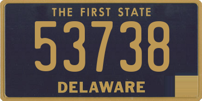 DE license plate 53738