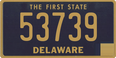 DE license plate 53739