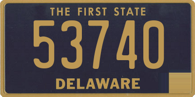 DE license plate 53740