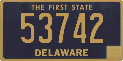 DE license plate 53742