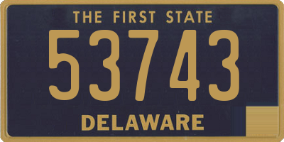 DE license plate 53743
