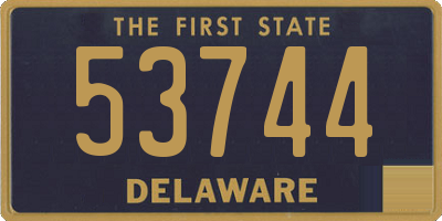 DE license plate 53744