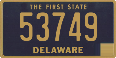 DE license plate 53749