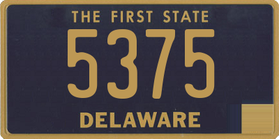 DE license plate 5375