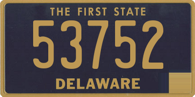 DE license plate 53752