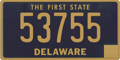DE license plate 53755