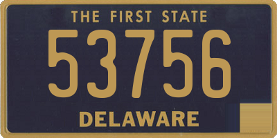 DE license plate 53756