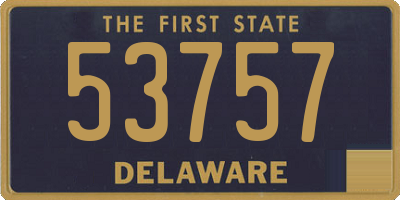 DE license plate 53757