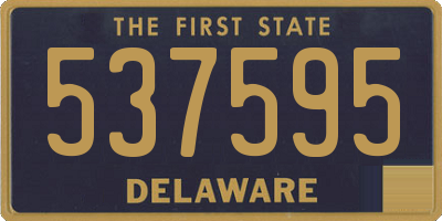 DE license plate 537595