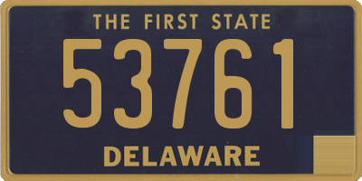 DE license plate 53761