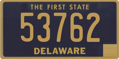 DE license plate 53762