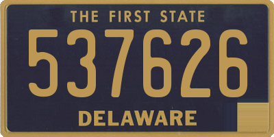 DE license plate 537626