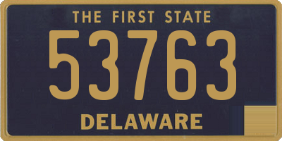 DE license plate 53763