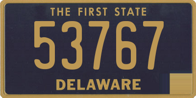 DE license plate 53767