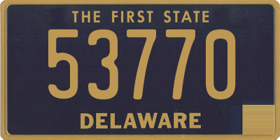 DE license plate 53770