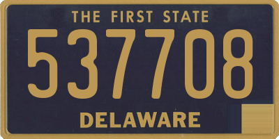 DE license plate 537708