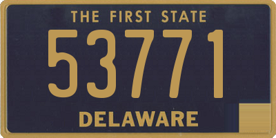 DE license plate 53771