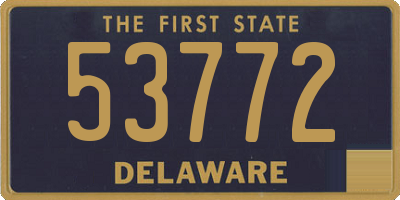 DE license plate 53772