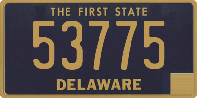 DE license plate 53775