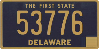 DE license plate 53776