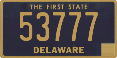 DE license plate 53777