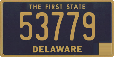 DE license plate 53779