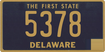 DE license plate 5378