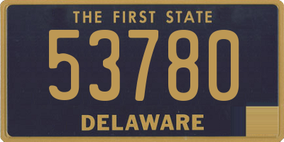 DE license plate 53780