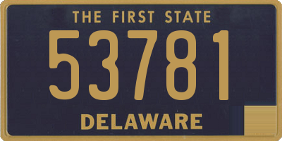 DE license plate 53781