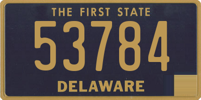 DE license plate 53784