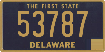 DE license plate 53787