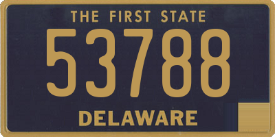 DE license plate 53788