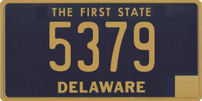 DE license plate 5379