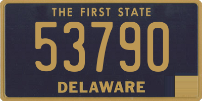 DE license plate 53790