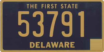 DE license plate 53791