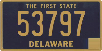 DE license plate 53797