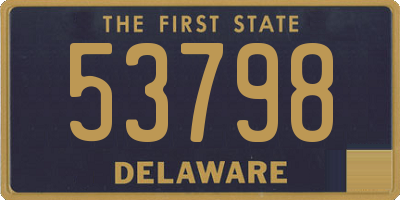 DE license plate 53798