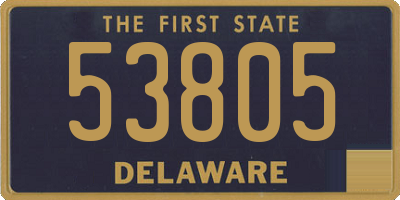 DE license plate 53805