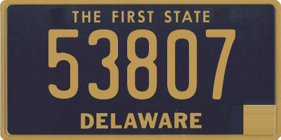 DE license plate 53807