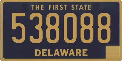 DE license plate 538088