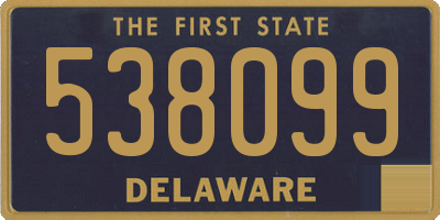 DE license plate 538099