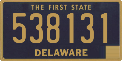 DE license plate 538131