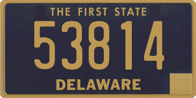 DE license plate 53814